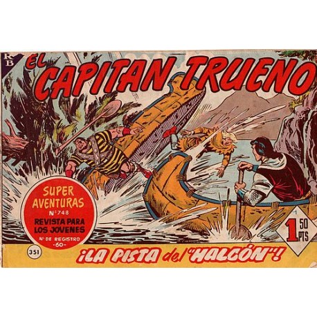 EL CAPITÁN TRUENO Núm 351. LA PISTA DEL "HALCÓN"!